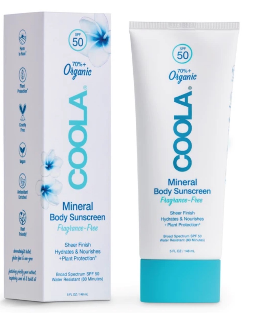 COOLA Organic Mineral Body Sunscreen, Broad Spectrum SPF 30