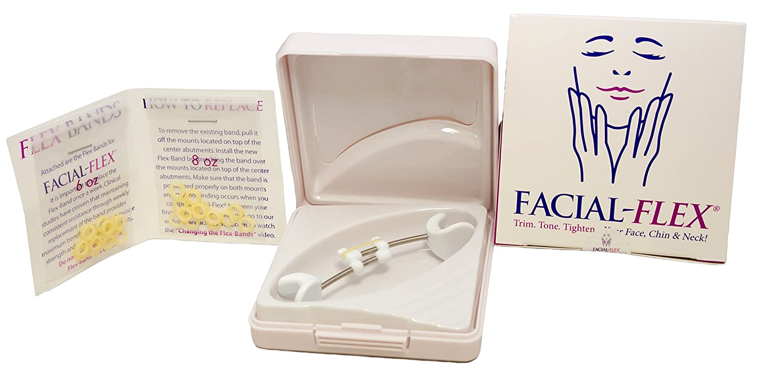 Facial Flex Facial Exercise and Neck Toning Kit Facial Flex Device